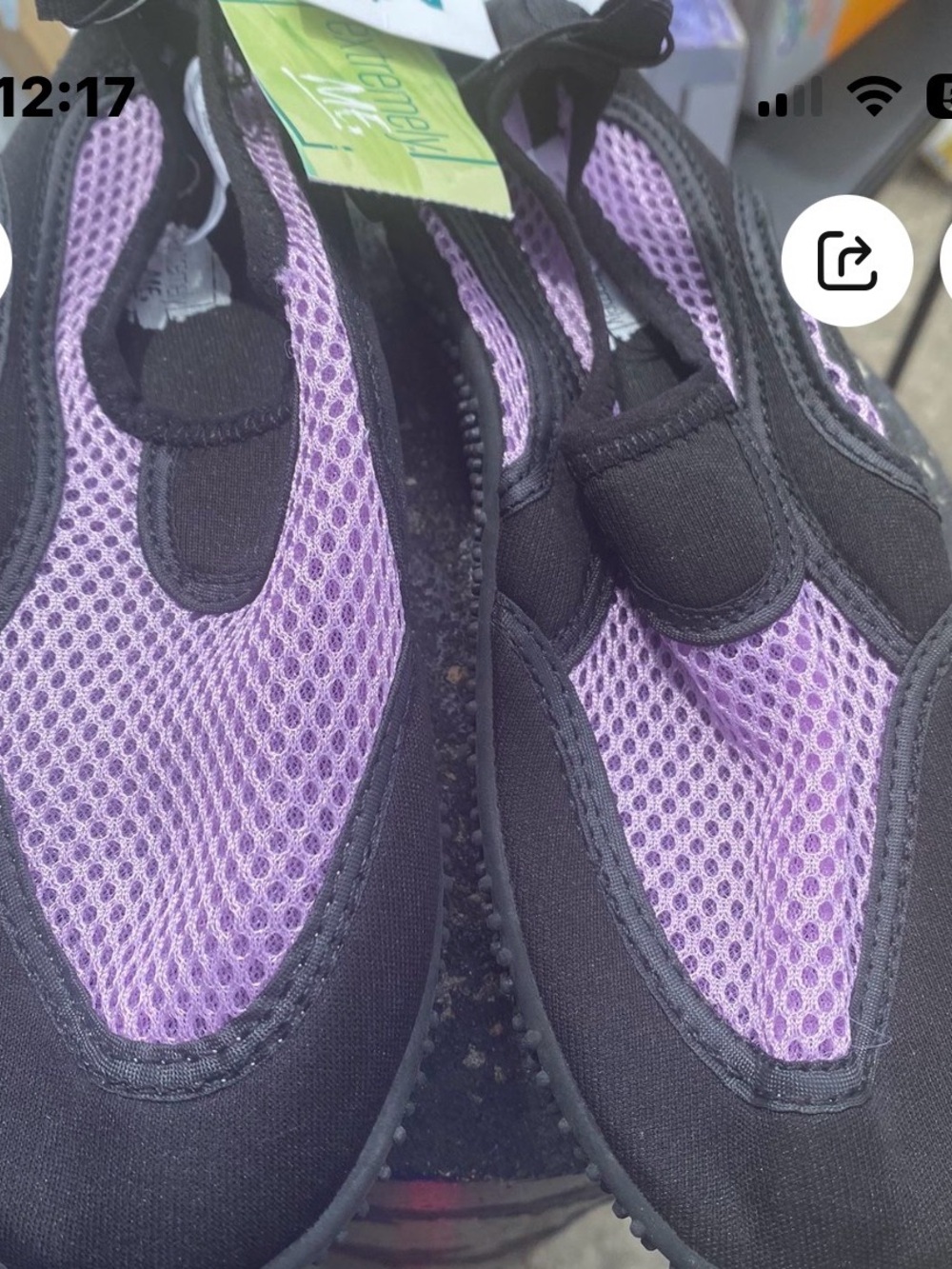 Kids Purple Water Shoes - Breathable Mesh Aqua Shoes